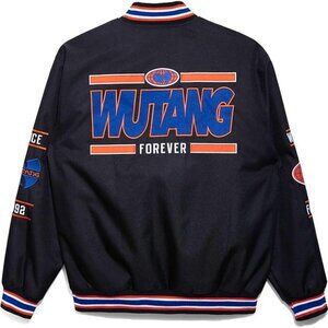 Wu-Tang Clan Official Jacket WuWear Hip Hop (BLK/Orange/Blue) Size (Large)